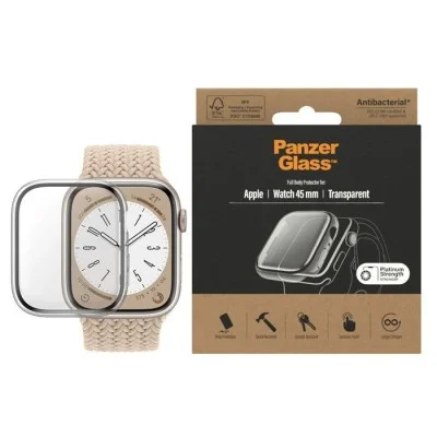 PanzerGlass&trade; Full Body Apple Watch Series 8 | 7 | 45mm | Screen Protector Glass - Clear